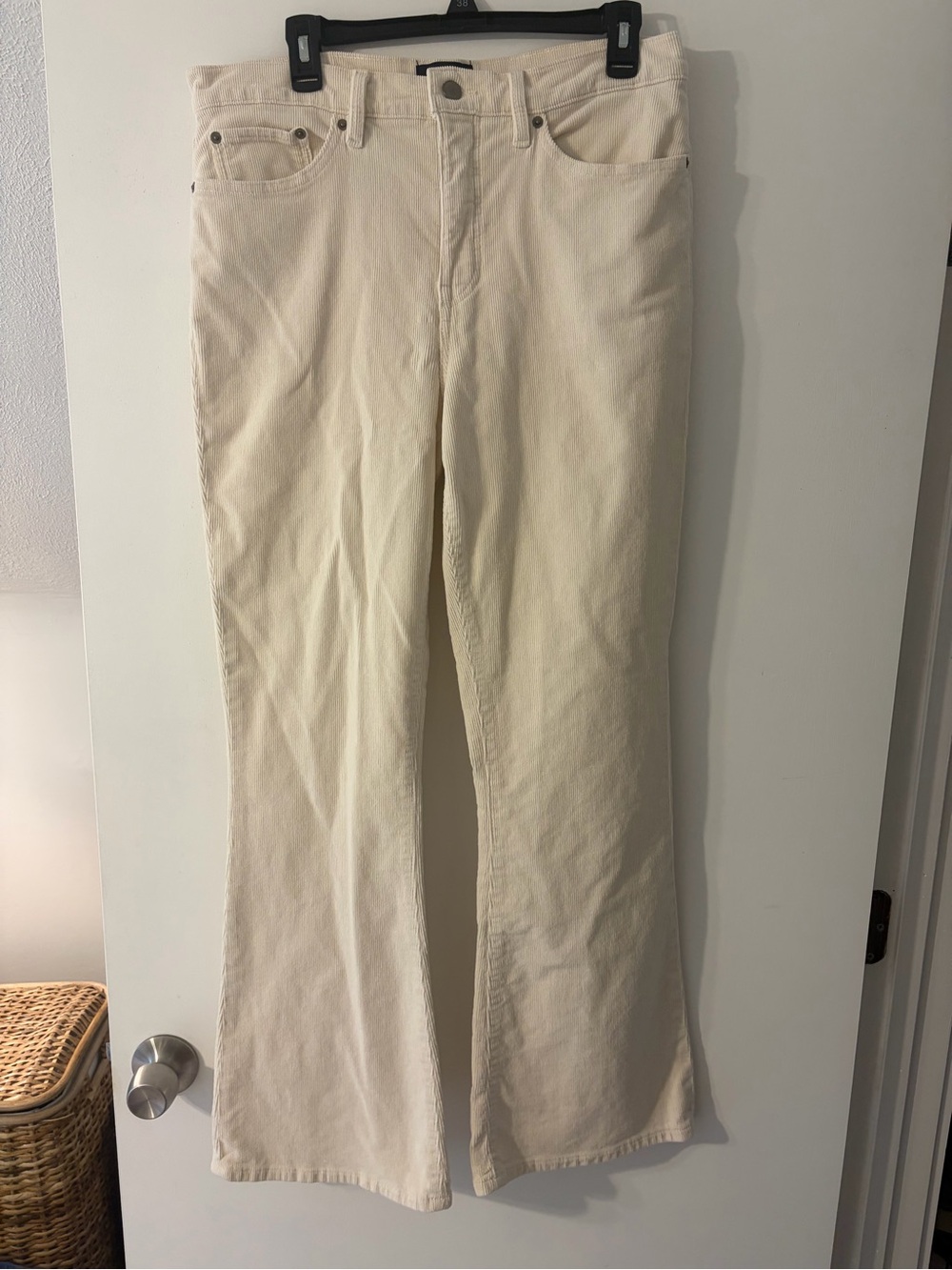 Lucky Brand Cream Wide-Leg Jeans